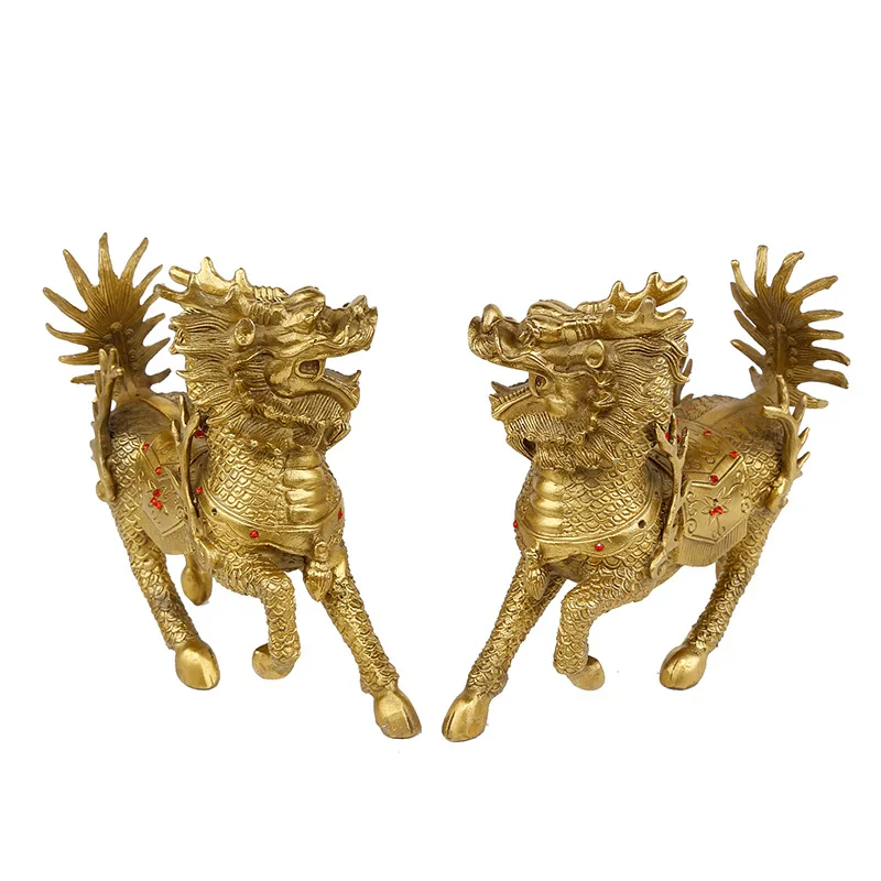 LAOJUNLU Copper Qilin Ornament Diamond Qilin Eight Trigrams Pure Copper Qilin Home Ornament Pure Copper Crafts Small Chinese
LAOJUNLU Copper Qilin Ornament Diamond Qilin Eight Trigrams Pure Copper Qilin Home Ornament Pure Copper Crafts Small Chinese