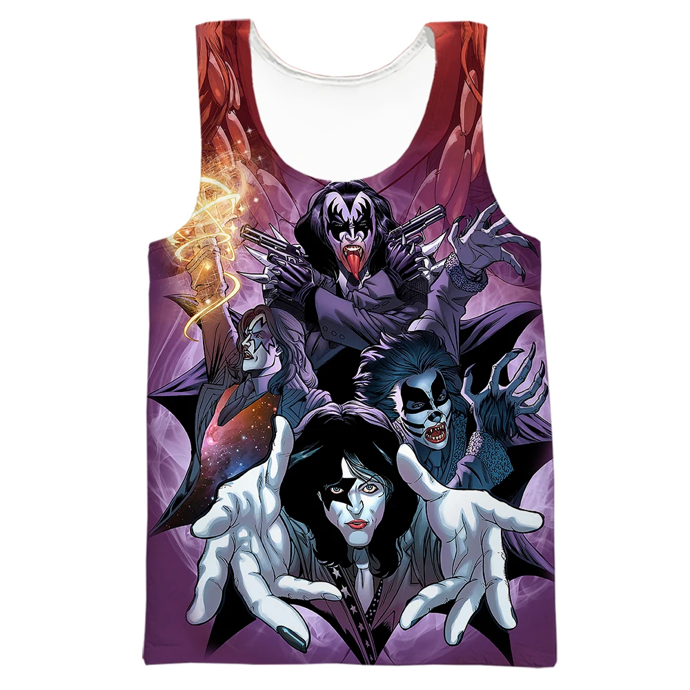 CLOOCL Fashion Men's Tank Tops 3D Graphic Kiss Band Vest Gym Clothing for Men Casual Polyester Sportswear Men Clothing
CLOOCL Fashion Men's Tank Tops 3D Graphic Kiss Band Vest Gym Clothing for Men Casual Polyester Sportswear Men Clothing