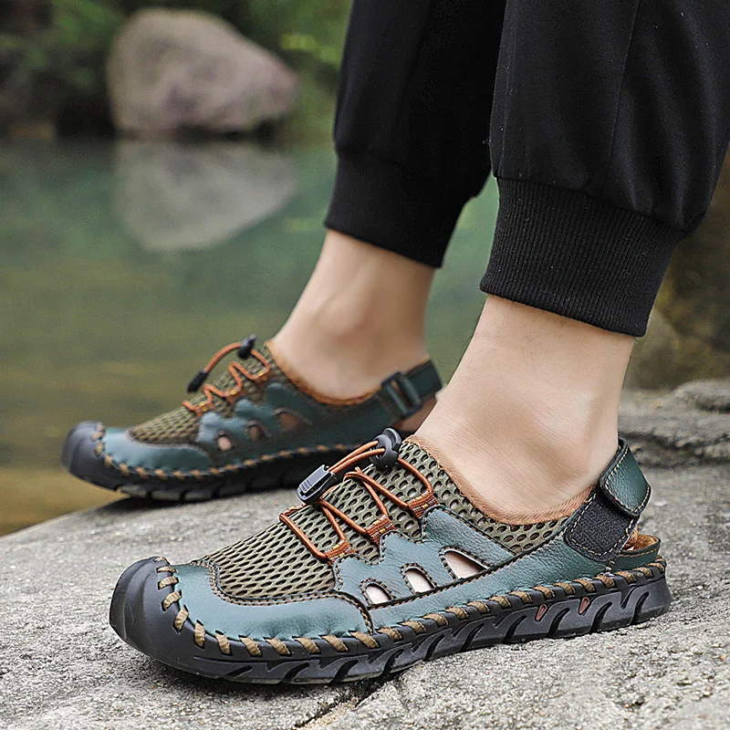 2022 Hot Summer Men's Sandals Outdoor Leather Sandals Soft Men's Sandals Slides Handmade Sandals Roman Outdoor Slippers Big Size
2022 Hot Summer Men's Sandals Outdoor Leather Sandals Soft Men's Sandals Slides Handmade Sandals Roman Outdoor Slippers Big Size