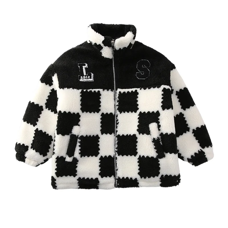 Зимнее пальто с подкладкой для девочек, новинка, модная осенне-зимняя одежда для детей знаменитостей из иностранного Интернета в клетку Мао
Зимнее пальто с подкладкой для девочек, новинка, модная осенне-зимняя одежда для детей знаменитостей из иностранного Интернета в клетку Мао