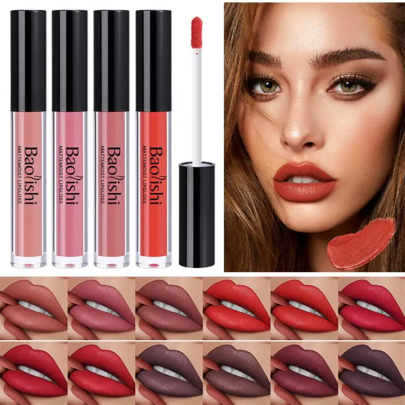 Waterproof Not Dry Velvet Liquid Lipstick Non-stick Cup Lasting Lipstick Lasting And Plump Lip Makeup Matte Lip Gloss Cosmetics
Waterproof Not Dry Velvet Liquid Lipstick Non-stick Cup Lasting Lipstick Lasting And Plump Lip Makeup Matte Lip Gloss Cosmetics