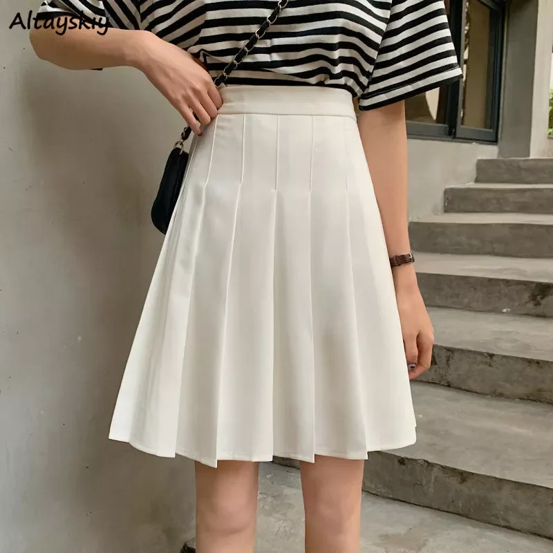 Skirts Pleated Women High Waist Summer Knee-length Preppy Style Harajuku Y2k Hot Sale Street School Cosplay Casual Female Faldas
Skirts Pleated Women High Waist Summer Knee-length Preppy Style Harajuku Y2k Hot Sale Street School Cosplay Casual Female Faldas