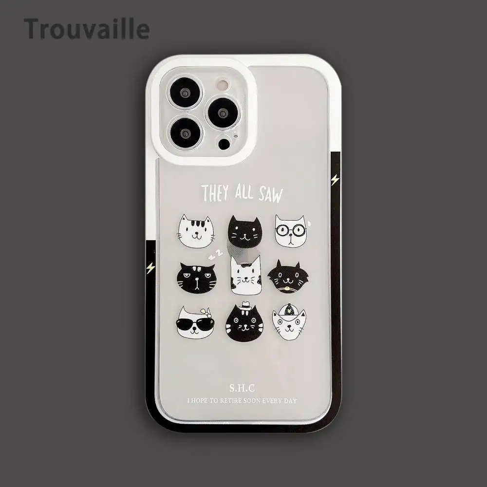 Trouvaille Cute Cat For iPhone 11 Pro Max Case Cute Design Phone Case For iPhone 11 13 X Xr Xs Max Full Camera Lens Protection
Trouvaille Cute Cat For iPhone 11 Pro Max Case Cute Design Phone Case For iPhone 11 13 X Xr Xs Max Full Camera Lens Protection