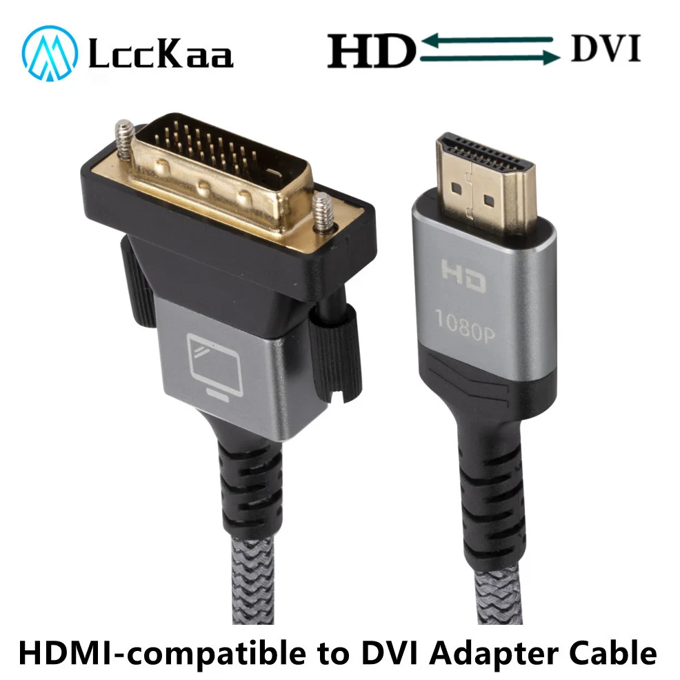 1080P HDMI-compatible to DVI Cable DVI to HDMI-compatible DVI-D 24+1 Bi-Direction Adapter for HD TV XBOX DVD PS4 Laptop Tv Box
1080P HDMI-compatible to DVI Cable DVI to HDMI-compatible DVI-D 24+1 Bi-Direction Adapter for HD TV XBOX DVD PS4 Laptop Tv Box
