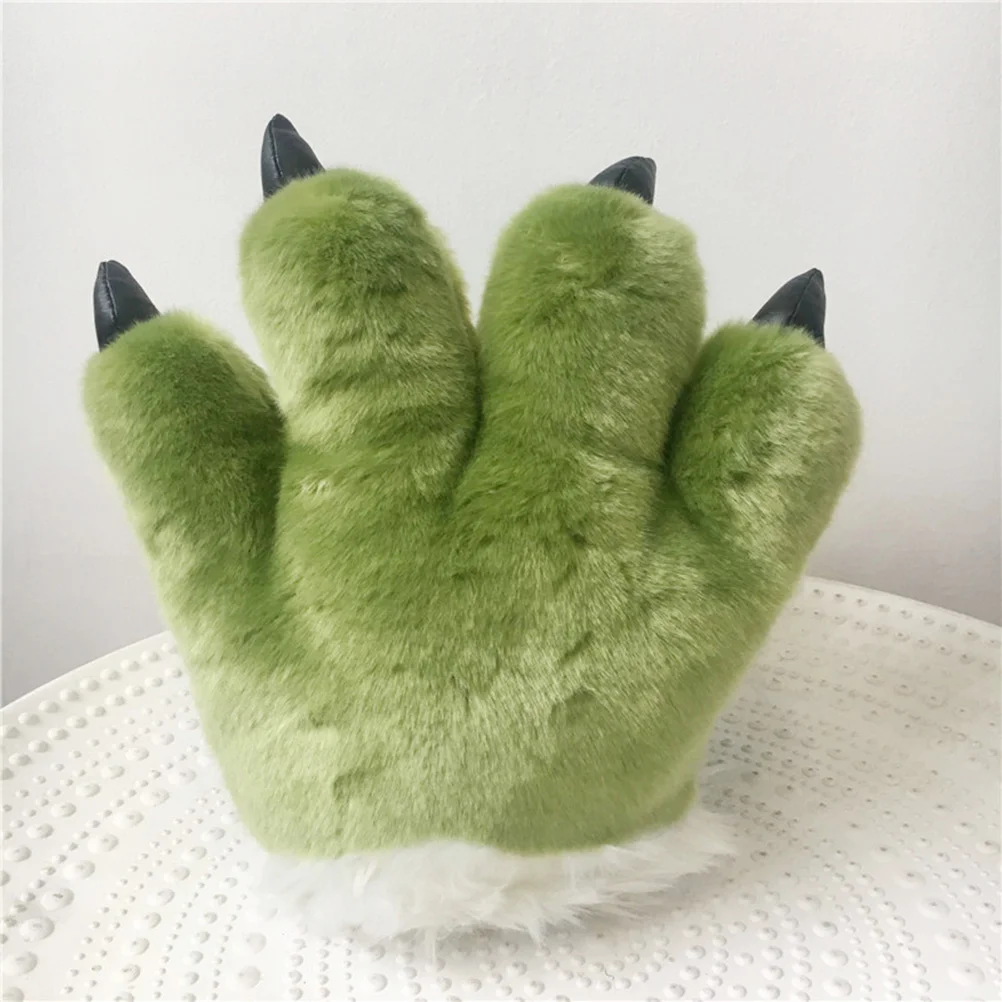 

Gloves Palm Paw Animal Animals Plushclaw Glove Paws Cat Tiger Costume Cosplay Cartoon Bear Simulation Furry Mittens Winter