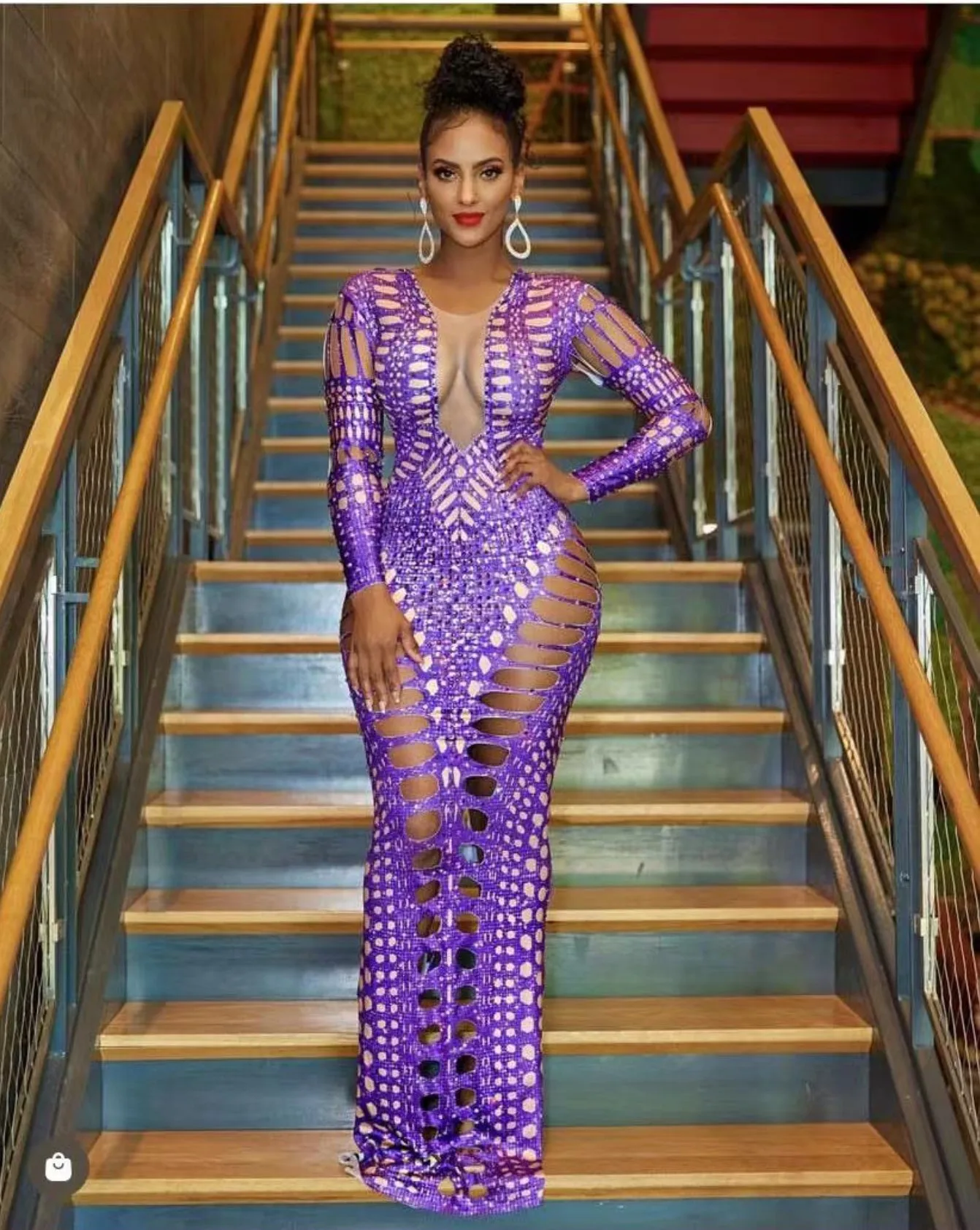 2023 New Purple O Neck Ankle-Length Women Long Sleeve High Stretch Sexy Hollow Out Bodycon Maxi Dress Celebrate Birthday Outfit
2023 New Purple O Neck Ankle-Length Women Long Sleeve High Stretch Sexy Hollow Out Bodycon Maxi Dress Celebrate Birthday Outfit