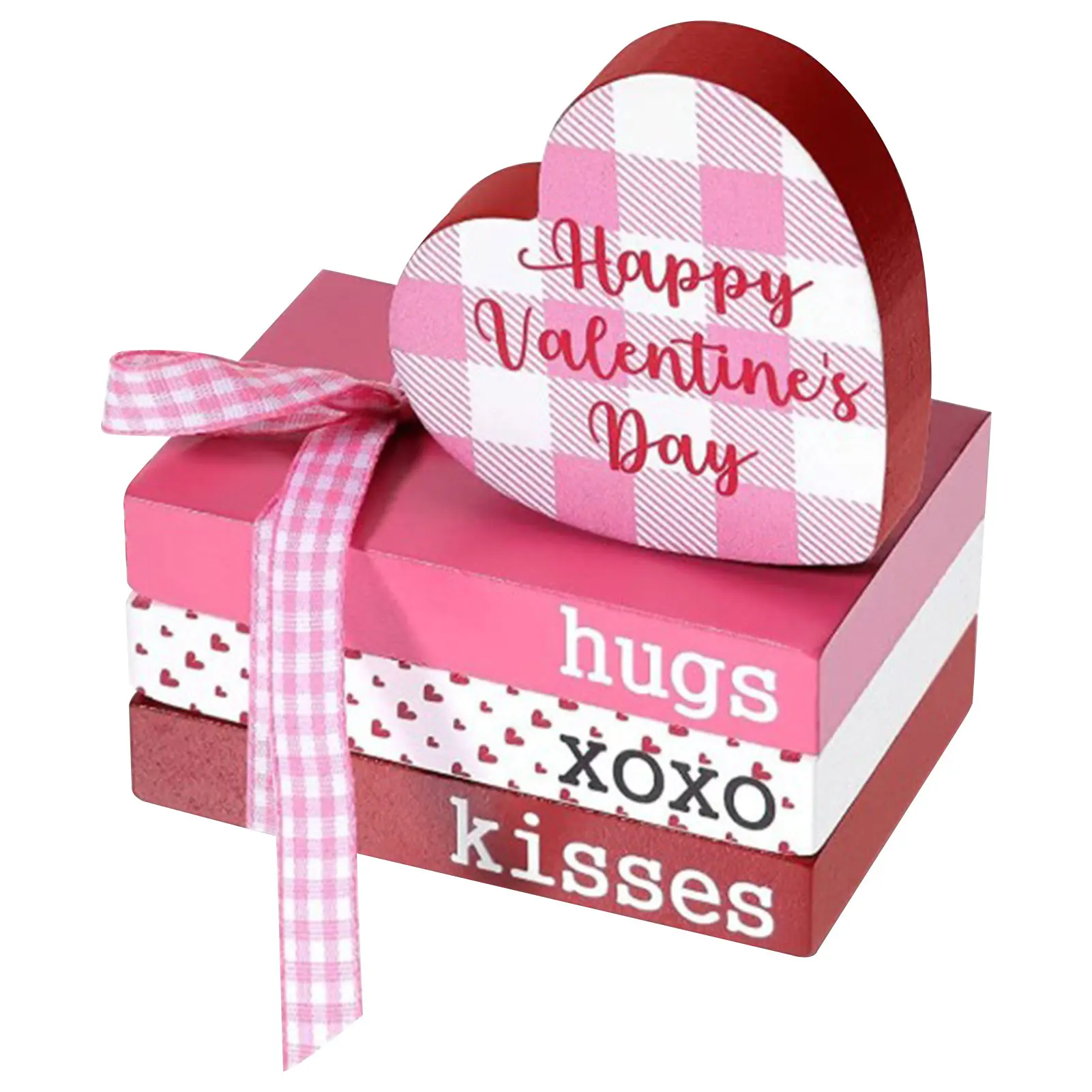 Valentine's Day Tiered Tray Wooden Faux Books Modern Romantic Indoor Tabletop Decoration Stacked Books Rustic Farmhouse
Valentine's Day Tiered Tray Wooden Faux Books Modern Romantic Indoor Tabletop Decoration Stacked Books Rustic Farmhouse