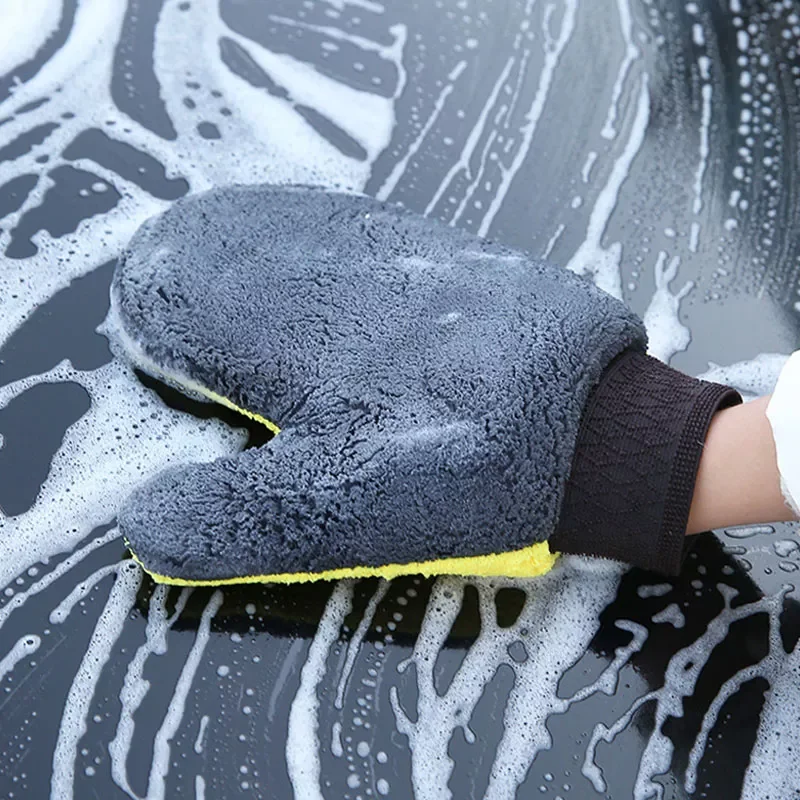 Multi-function Waterproof Car Wash Microfiber Chenille Gloves Thick Car Cleaning Detailing Brush Auto Care Double-faced Glove
Multi-function Waterproof Car Wash Microfiber Chenille Gloves Thick Car Cleaning Detailing Brush Auto Care Double-faced Glove