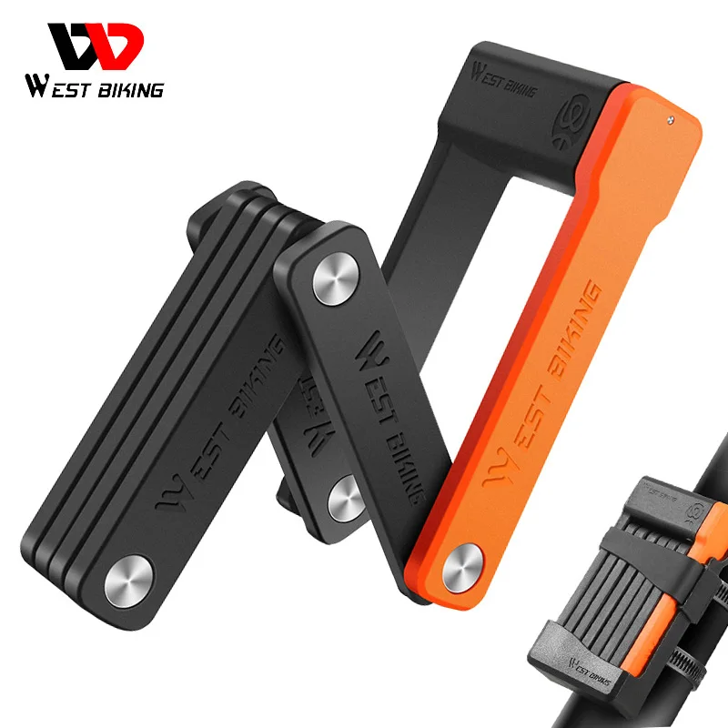 WEST BIKING Fold Bike Lock 65 Manganese Steel Portable Anti-theft Lock 3 Keys Cycling Electric Scooter MTB Road Bike Accessories
WEST BIKING Fold Bike Lock 65 Manganese Steel Portable Anti-theft Lock 3 Keys Cycling Electric Scooter MTB Road Bike Accessories