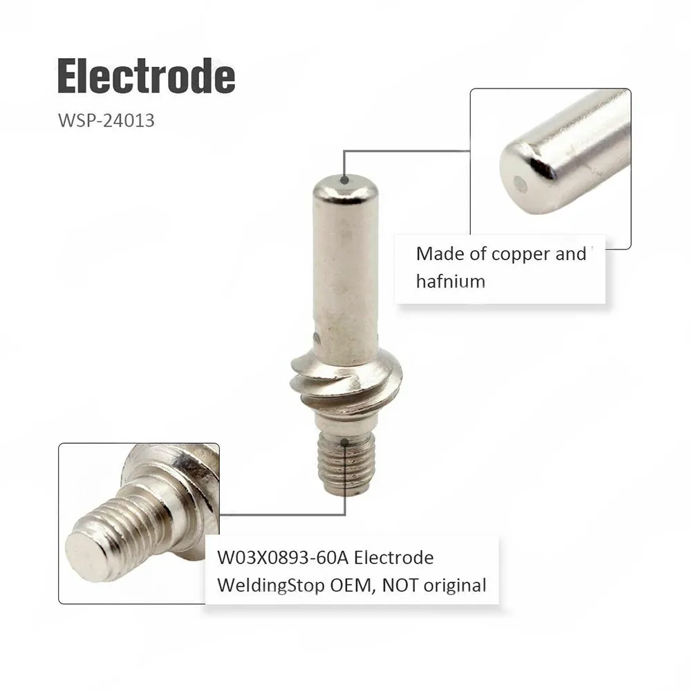 Cutting Torch Consumables 22 Pcs Electrode Ref Guard Ref KP2845-1 KP2845-8 Plasma WSP-24013 WSP-24016 Tool Durable
Cutting Torch Consumables 22 Pcs Electrode Ref Guard Ref KP2845-1 KP2845-8 Plasma WSP-24013 WSP-24016 Tool Durable
