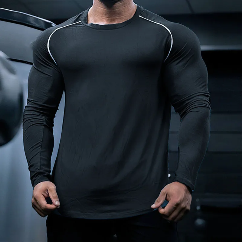 Man T Shirt Sports Gym Shirt Quick Dry Fitness Tee Tops Training Running T Shirt Long Sleeve outdoor Bodybuildin Workout T-Shirt
Man T Shirt Sports Gym Shirt Quick Dry Fitness Tee Tops Training Running T Shirt Long Sleeve outdoor Bodybuildin Workout T-Shirt