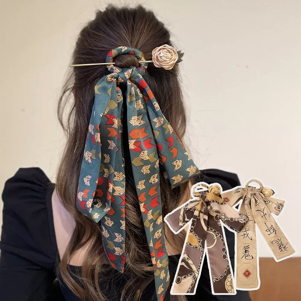 Ethnic Vintage Printed Satin Long Ribbon Hair Sticks Ponytail Scarf Hair Clips Women Scrunchies Hairstyle Tools Hair Accessories
Ethnic Vintage Printed Satin Long Ribbon Hair Sticks Ponytail Scarf Hair Clips Women Scrunchies Hairstyle Tools Hair Accessories