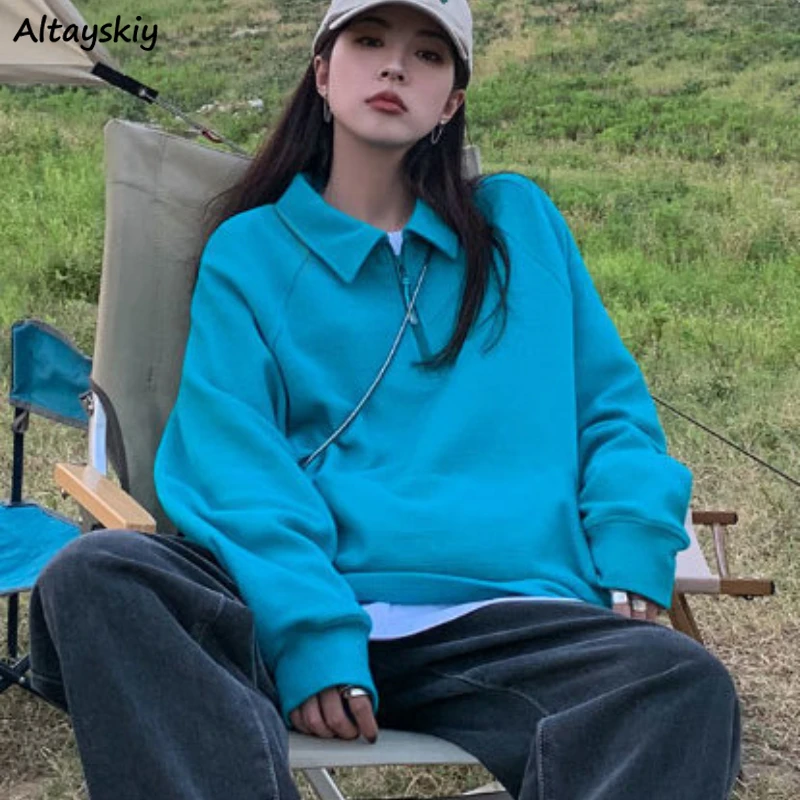 Solid Sweatshirts Women Simple Unisex Clothes BF Loose Couple Holiday Stylish Autumn Teens Vintage Tender Outerwear Ulzzang Y2K
Solid Sweatshirts Women Simple Unisex Clothes BF Loose Couple Holiday Stylish Autumn Teens Vintage Tender Outerwear Ulzzang Y2K