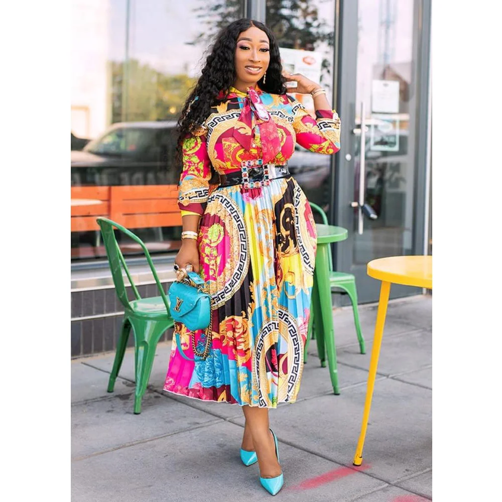 SUJYing Plus Size Loose Casual Dress Printed Long Sleeve Dress Fashion Dresses For Woman England Pleated Squire Collar Dress
SUJYing Plus Size Loose Casual Dress Printed Long Sleeve Dress Fashion Dresses For Woman England Pleated Squire Collar Dress