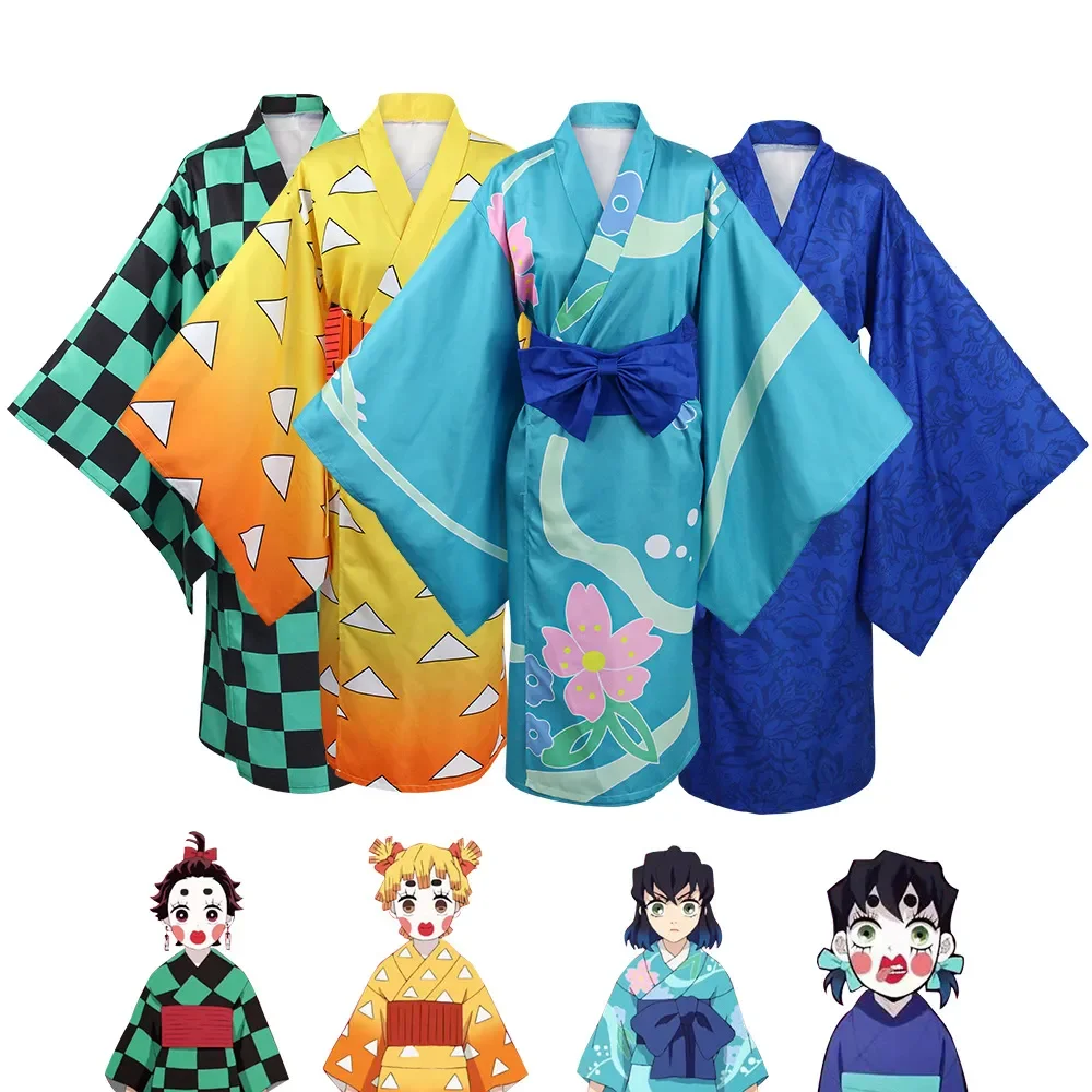 

Костюм для косплея из аниме «Клинок-Демон», кимоно из аниме «No Yaiba», костюм для Хэллоуина, одежда для Хэллоуина