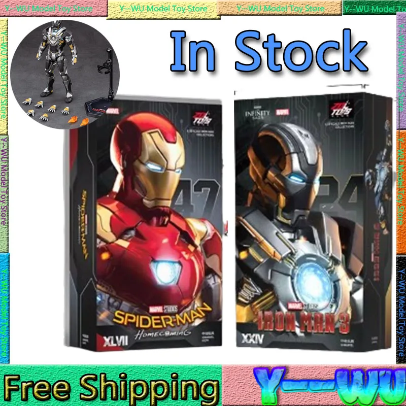 Zd Toys Фигурка Железного Человека Mk24 Mk22 Mk25 Mk41 Mk47 Коллекция Фигурок Не Светящаяся