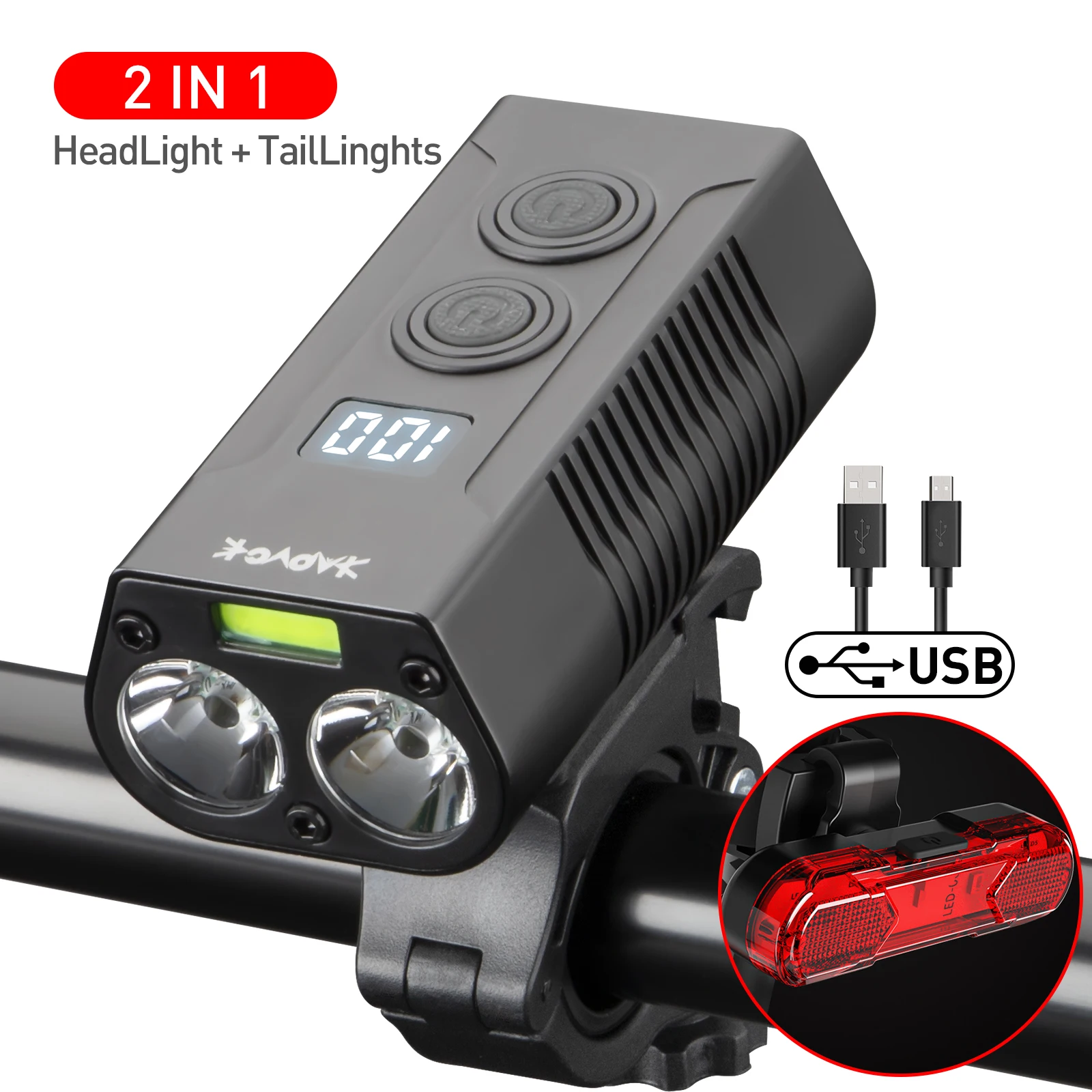 New USB Rechargeable Bike Light MTB Cycling Front Back Rear Taillight Safety Warning Light Waterproof Bicycle Lamp Flashligh
New USB Rechargeable Bike Light MTB Cycling Front Back Rear Taillight Safety Warning Light Waterproof Bicycle Lamp Flashligh