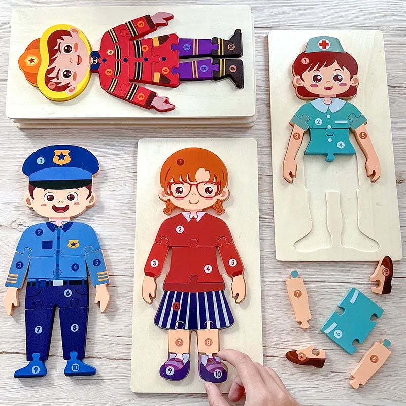 New Kid Jigsaw Board 3D Wooden For Toddlers Puzzle Tangram Cartoon Character Learning Educational Toys for Children Gifts
New Kid Jigsaw Board 3D Wooden For Toddlers Puzzle Tangram Cartoon Character Learning Educational Toys for Children Gifts
