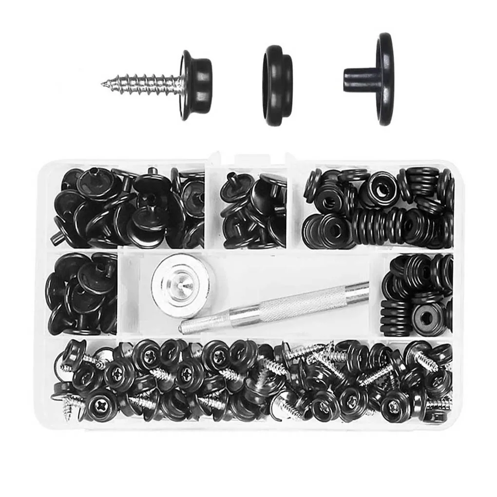 150 Pcs Jeans Canvas Boat Snap Cover Button Snap Button Stainless Steel Fastener Socket Screw Tool Kit
150 Pcs Jeans Canvas Boat Snap Cover Button Snap Button Stainless Steel Fastener Socket Screw Tool Kit
