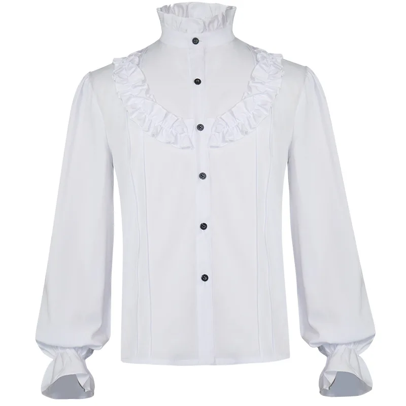 Mens Ruffle Pirate Shirts Medieval Renaissance Steampunk Gothic Shirt Men Long Sleeve Party Halloween Cosplay Costume Homme XXL
Mens Ruffle Pirate Shirts Medieval Renaissance Steampunk Gothic Shirt Men Long Sleeve Party Halloween Cosplay Costume Homme XXL