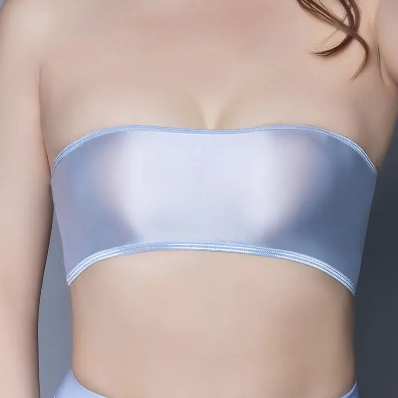New Women See Through Underwear Stretch Oil Shiny Glossy Bandeau Strapless Women Slim Sexy Lingerie Tube Top Soft Seamless Bra
New Women See Through Underwear Stretch Oil Shiny Glossy Bandeau Strapless Women Slim Sexy Lingerie Tube Top Soft Seamless Bra