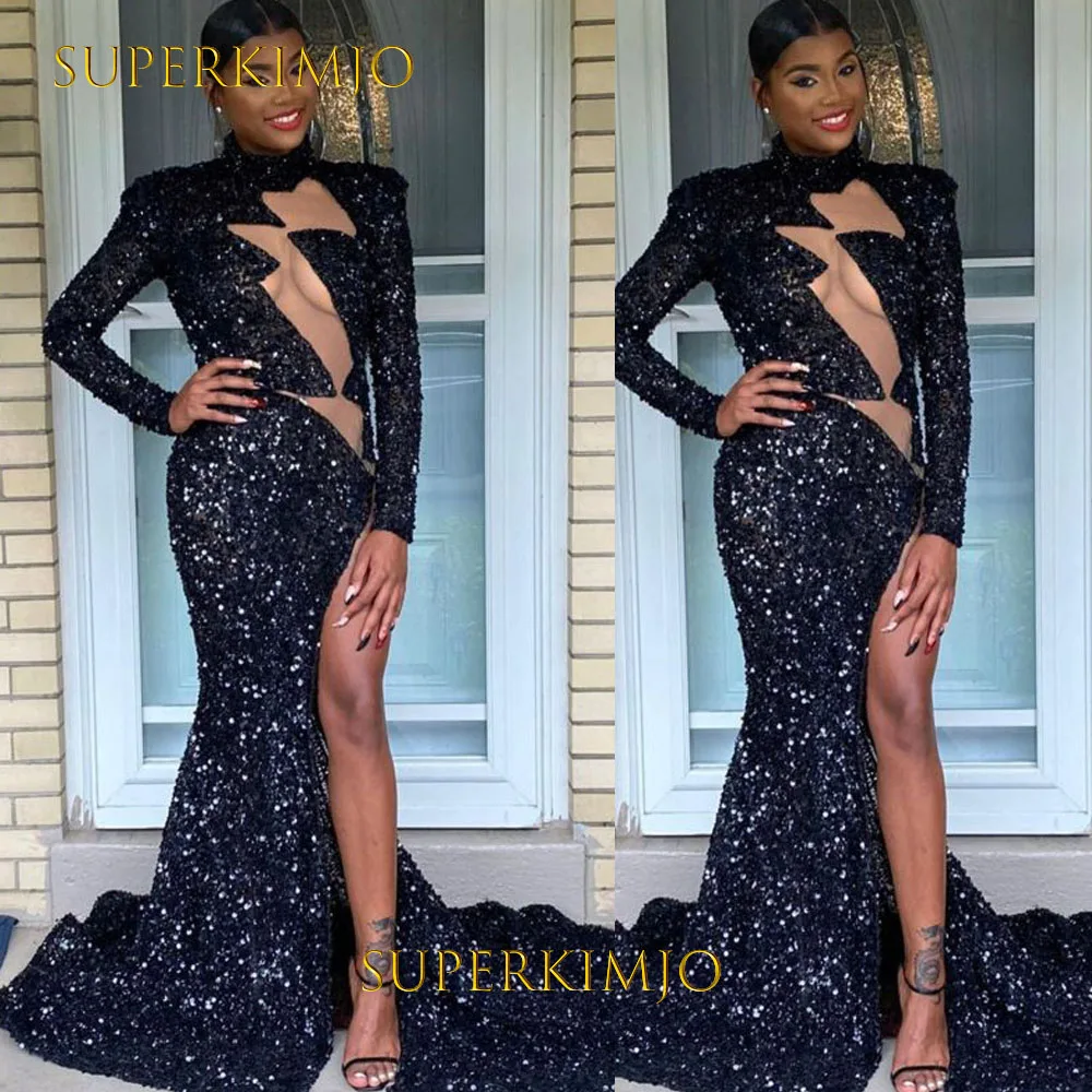 SuperKimJo Abendkleider Black Glitter Evening Dresses for Women Plus Size Long Sleeve Modest Formal Party Dresses Robe Femme
SuperKimJo Abendkleider Black Glitter Evening Dresses for Women Plus Size Long Sleeve Modest Formal Party Dresses Robe Femme