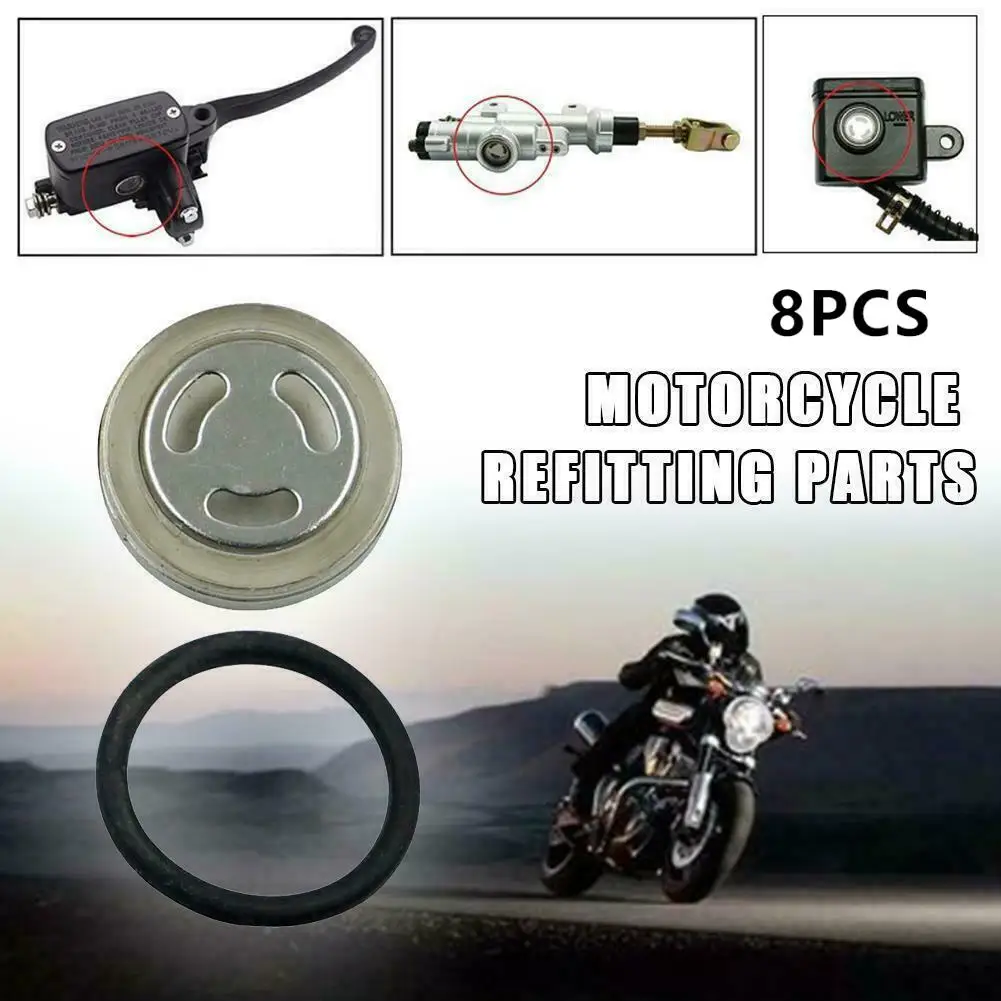 8x Universal Motorcycle Sight Glass And Gasket 18mm Master Brake Cylinder Reservoir Dirt Bike Scooter Motorcycle Refitting Parts
8x Universal Motorcycle Sight Glass And Gasket 18mm Master Brake Cylinder Reservoir Dirt Bike Scooter Motorcycle Refitting Parts