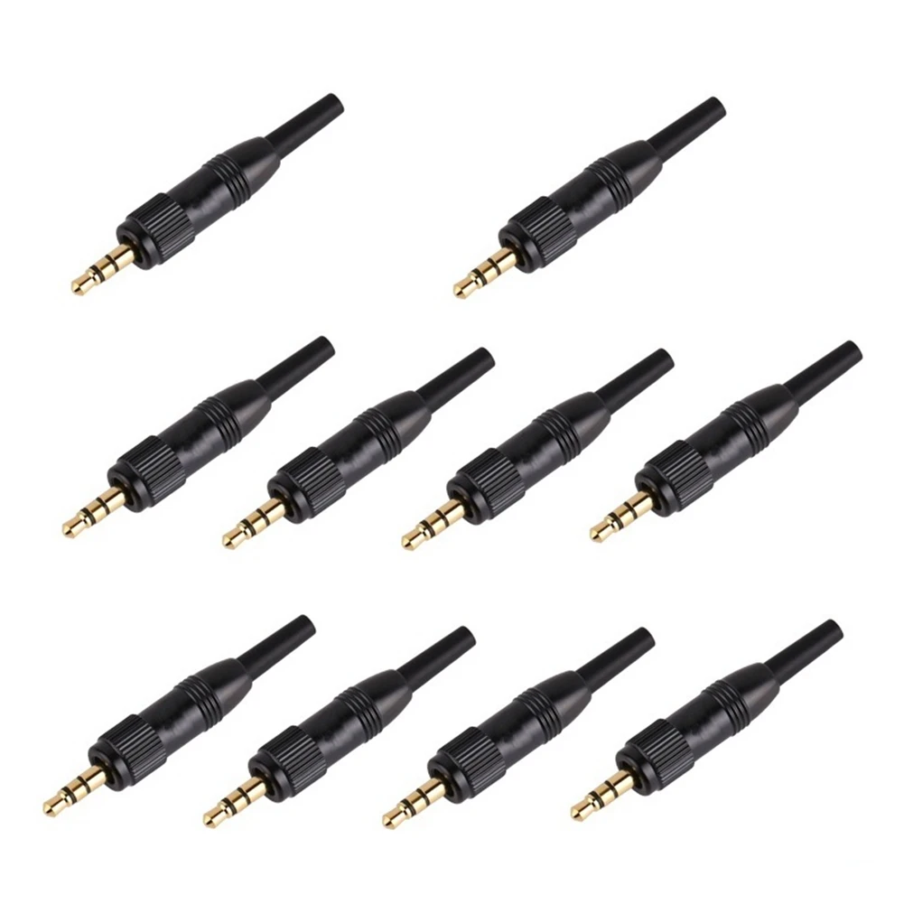 10Pcs 3.5Mm Stereo Screw Locking Audio Lock Connector for Sennheiser for Sony Nady Audio2000S Mic Spare Plug Adapter
10Pcs 3.5Mm Stereo Screw Locking Audio Lock Connector for Sennheiser for Sony Nady Audio2000S Mic Spare Plug Adapter