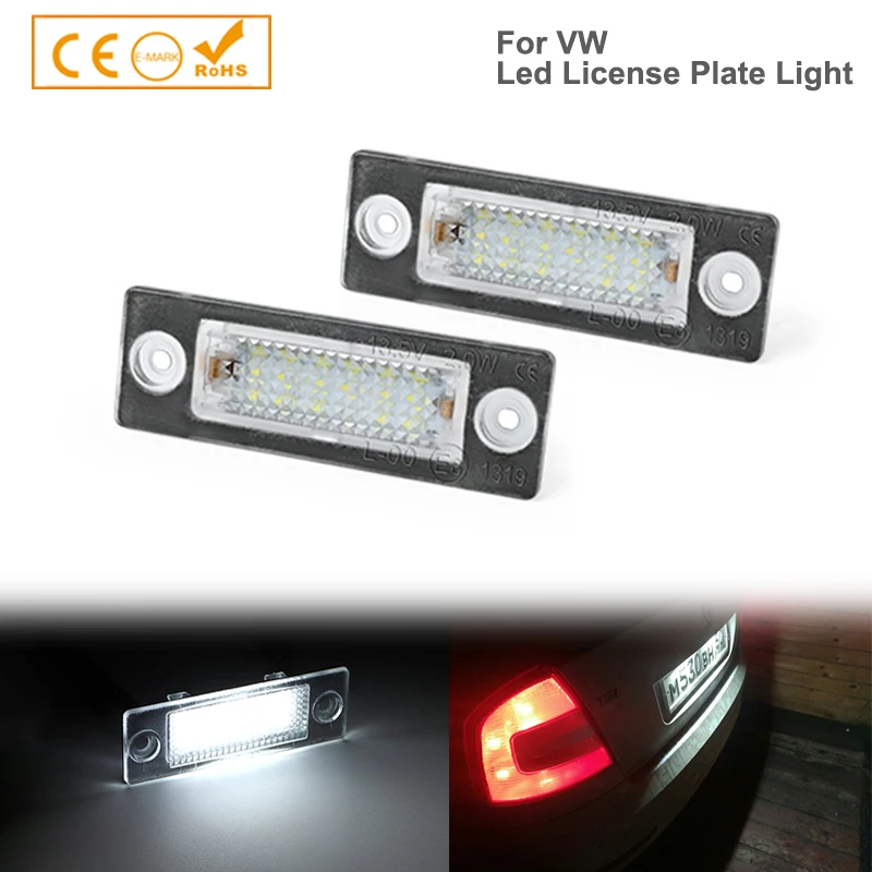 LED License Plate Light Lamp For VW Golf Mk5 Jetta Touran Passat B5.5 B6 Caddy Transporter Skoda Superb Mk1 3u B5 3B5943021 2PCS
LED License Plate Light Lamp For VW Golf Mk5 Jetta Touran Passat B5.5 B6 Caddy Transporter Skoda Superb Mk1 3u B5 3B5943021 2PCS