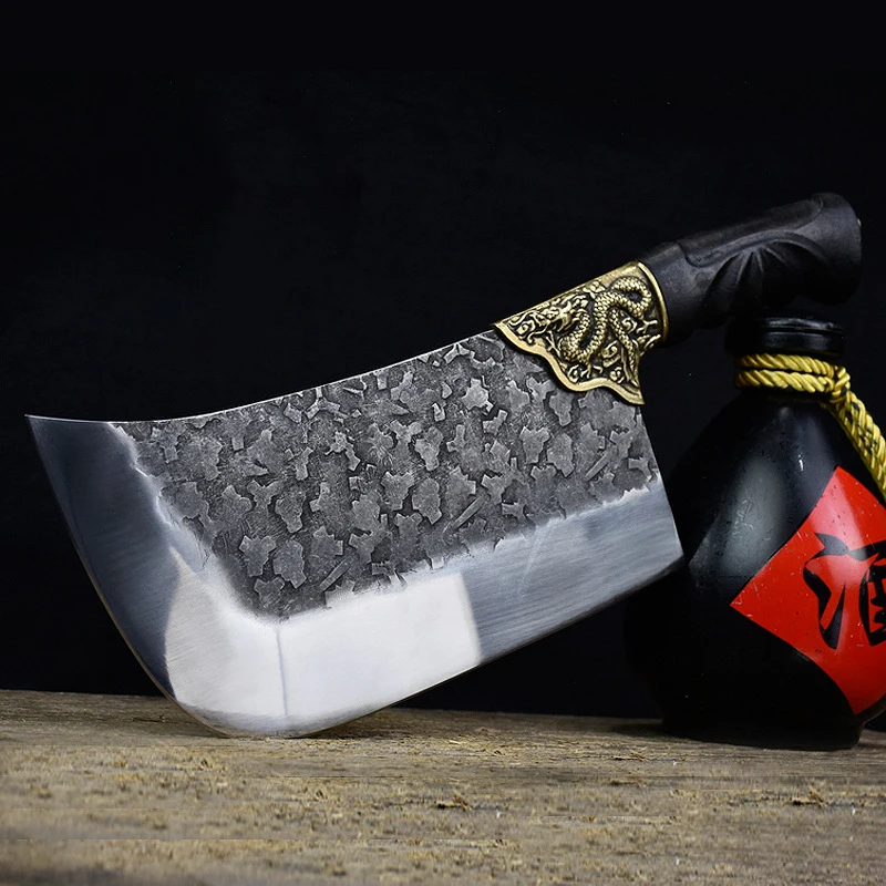 Longquan Big Knife Ebony Handle Handmade Forged 9 Inch Sharp Slicing Cleaver Machete Chopper Kitchen Knife Meat Poultry Tools
Longquan Big Knife Ebony Handle Handmade Forged 9 Inch Sharp Slicing Cleaver Machete Chopper Kitchen Knife Meat Poultry Tools