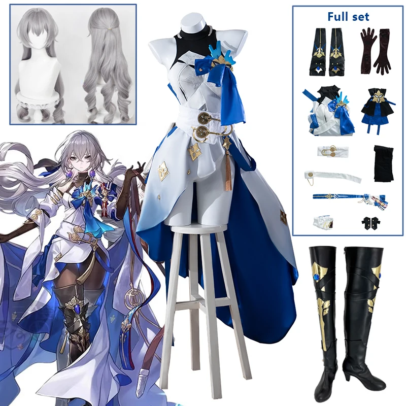 Honkai Star Rail Bronya Rand Cosplay Costume Dress Uniform Wig Earrings Shoes Silvermane Guards Belobog Underworld Halloween Set
Honkai Star Rail Bronya Rand Cosplay Costume Dress Uniform Wig Earrings Shoes Silvermane Guards Belobog Underworld Halloween Set