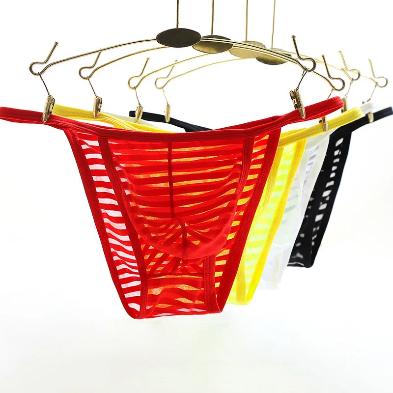 Men's Sexy Semi-Transparent Briefs Boxers Briefs Breathable Underpants Seamless Underwear T-back Ultra-thin Striped Boys Panties
Men's Sexy Semi-Transparent Briefs Boxers Briefs Breathable Underpants Seamless Underwear T-back Ultra-thin Striped Boys Panties