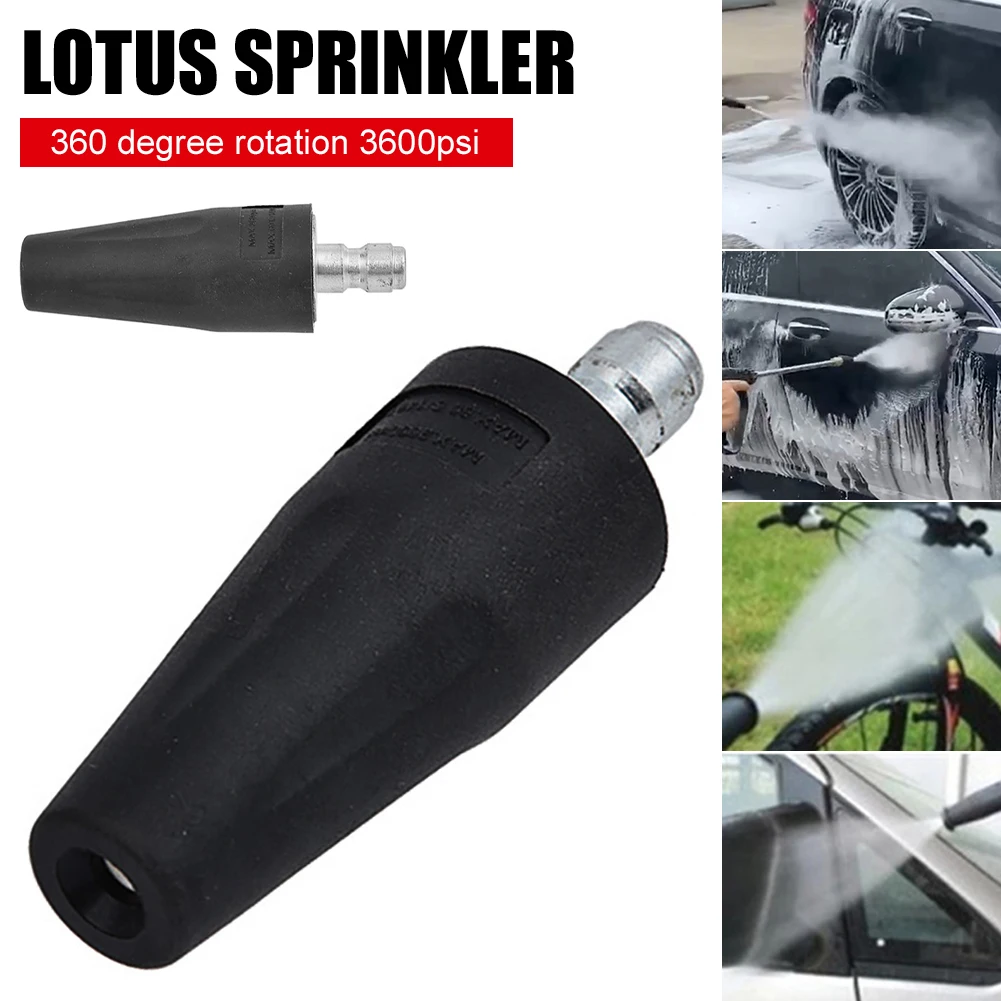Universal Car Rotating Dirt Blaster Turbo Nozzle 2600PSI Quick Release Plug Connector for High Pressure Water Gun Head Washer
Universal Car Rotating Dirt Blaster Turbo Nozzle 2600PSI Quick Release Plug Connector for High Pressure Water Gun Head Washer