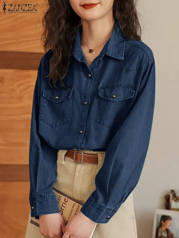 ZANZEA Fashion Long Sleeve Street Jackets Women Denim Coats Casual Turn Down Collar Tops 2023 Autumn Cargo Outerwears Oversized
ZANZEA Fashion Long Sleeve Street Jackets Women Denim Coats Casual Turn Down Collar Tops 2023 Autumn Cargo Outerwears Oversized