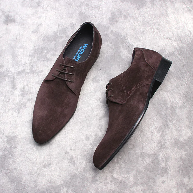 Luxury Suede Men Genuine Cow Leather oxford Shoes Pointed Toe Black Blue Formal Dress Mens Wedding Lace Up Office Shoes For Men
Luxury Suede Men Genuine Cow Leather oxford Shoes Pointed Toe Black Blue Formal Dress Mens Wedding Lace Up Office Shoes For Men