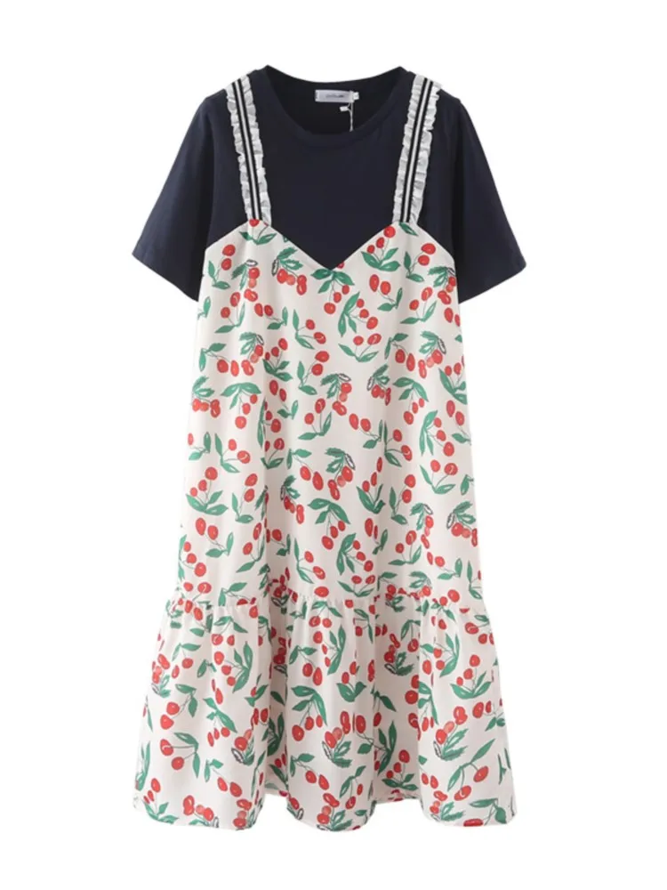 women's Clothing Plus Size Dresses New Style Summer 2022 Fashion Sweet Short Sleeve Cherry Flowers Print One-Piece F35-63132
women's Clothing Plus Size Dresses New Style Summer 2022 Fashion Sweet Short Sleeve Cherry Flowers Print One-Piece F35-63132