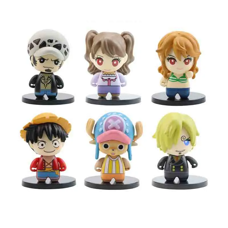 6pcs/set Anime One Piece Figures Monkey.D.Lully Roronoa Zoro PVC Action Model Dolls For Kids Birthday Toys
6pcs/set Anime One Piece Figures Monkey.D.Lully Roronoa Zoro PVC Action Model Dolls For Kids Birthday Toys