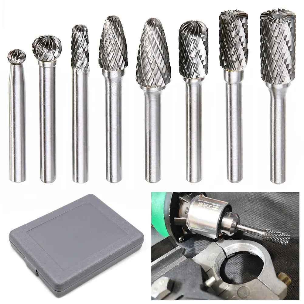 5/8Pcs/Set of 6mm 10mm 12mm Tungsten Carbide Burr Drill Bits for Cnc Engraving 1/4" Rotary Cutter Lime W/ Box Woodworking Tools
5/8Pcs/Set of 6mm 10mm 12mm Tungsten Carbide Burr Drill Bits for Cnc Engraving 1/4" Rotary Cutter Lime W/ Box Woodworking Tools