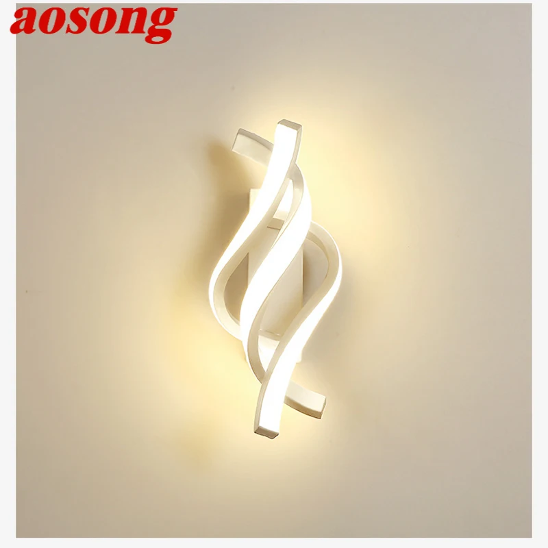AOSONG Modern Wall Lamp Indoor White LED Vintage Sconce Light Creative Fashion Design For Home Living Room Bedroom Decorative
AOSONG Modern Wall Lamp Indoor White LED Vintage Sconce Light Creative Fashion Design For Home Living Room Bedroom Decorative