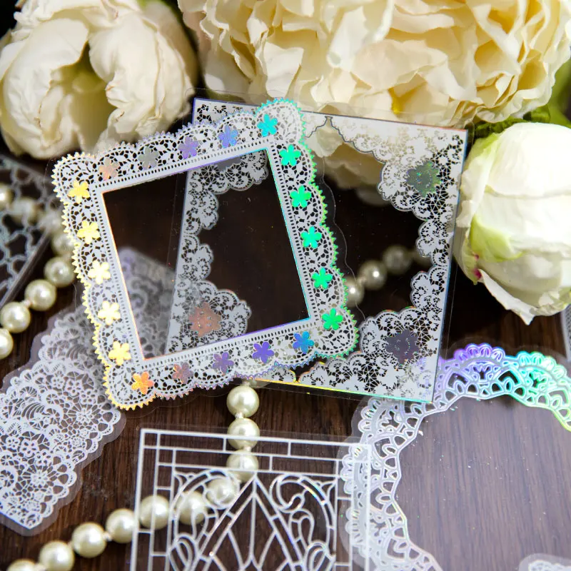Yoofun 10 Unrepeated Patterns PET Waterproof Lace Stickers Shining Framed Lace Labels for Card Making Journal Scrapbooking DIY
Yoofun 10 Unrepeated Patterns PET Waterproof Lace Stickers Shining Framed Lace Labels for Card Making Journal Scrapbooking DIY