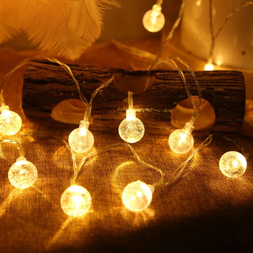 New Battery Power LED Ball Garland Lights Fairy String Waterproof Outdoor Lamp Christmas Holiday Wedding Party Lights Decoration
New Battery Power LED Ball Garland Lights Fairy String Waterproof Outdoor Lamp Christmas Holiday Wedding Party Lights Decoration