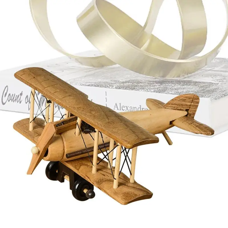 Wooden Aircraft Vintage Plane Model Portable Vintage Airplane Decor Aircraft Handicraft Airplane Models For Adults Girls Boys
Wooden Aircraft Vintage Plane Model Portable Vintage Airplane Decor Aircraft Handicraft Airplane Models For Adults Girls Boys