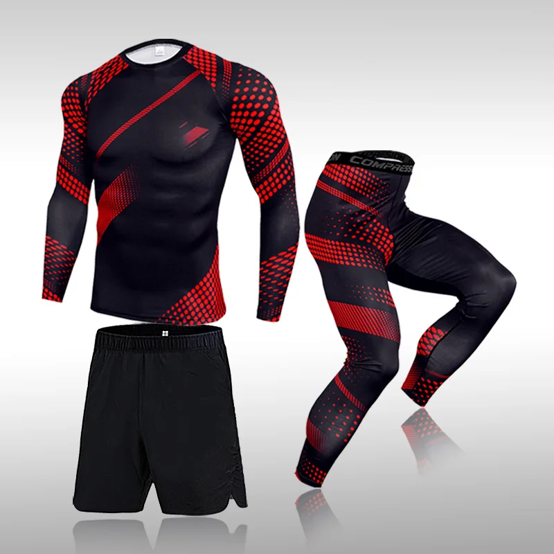 Man Jogging Running Clothes Compression Sports Suit Quick Drying Perspiration Fitness Training MMA Kit Rashguard Male Sportswear
Man Jogging Running Clothes Compression Sports Suit Quick Drying Perspiration Fitness Training MMA Kit Rashguard Male Sportswear