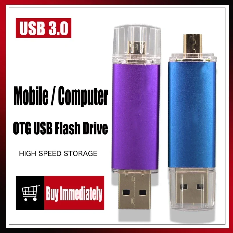

USB 3 флэш-накопитель, флешка 128 ГБ, OTG USB флэш-накопитель 2 ТБ 1 ТБ, 512 ГБ, 256 ГБ, 128 ГБ, флэш-накопитель Micro USB 3,0 для телефонов Android