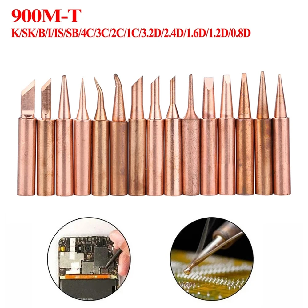 Welding Tools Soldering Tip 15 Pcs 200-480° 33mm 900M-T Electric Pure Copper Welding Outdoor Factory High Quality
Welding Tools Soldering Tip 15 Pcs 200-480° 33mm 900M-T Electric Pure Copper Welding Outdoor Factory High Quality