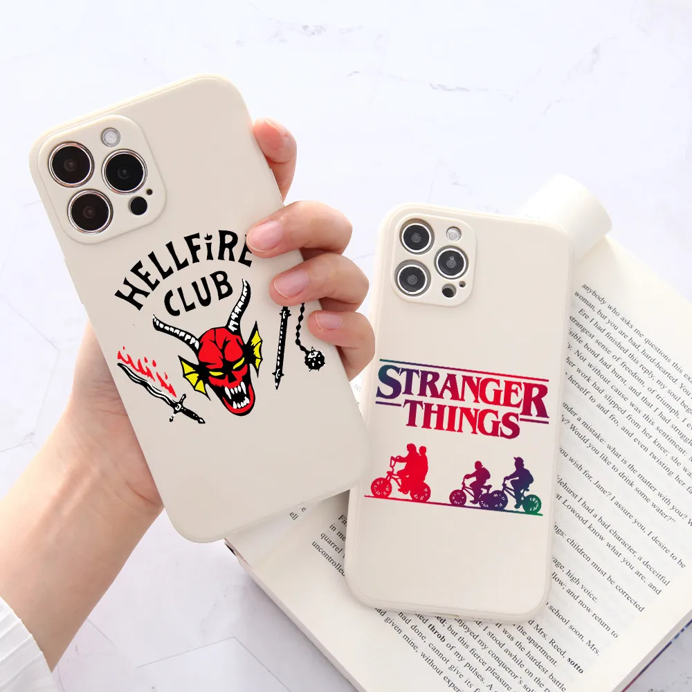 For iPhone 11 12 13 Pro MAX XR X XS SE 7 8 6Plus Hellfire Club Stranger Things 4 Phone Case Frosted White Soft Shell Cover Case
For iPhone 11 12 13 Pro MAX XR X XS SE 7 8 6Plus Hellfire Club Stranger Things 4 Phone Case Frosted White Soft Shell Cover Case
