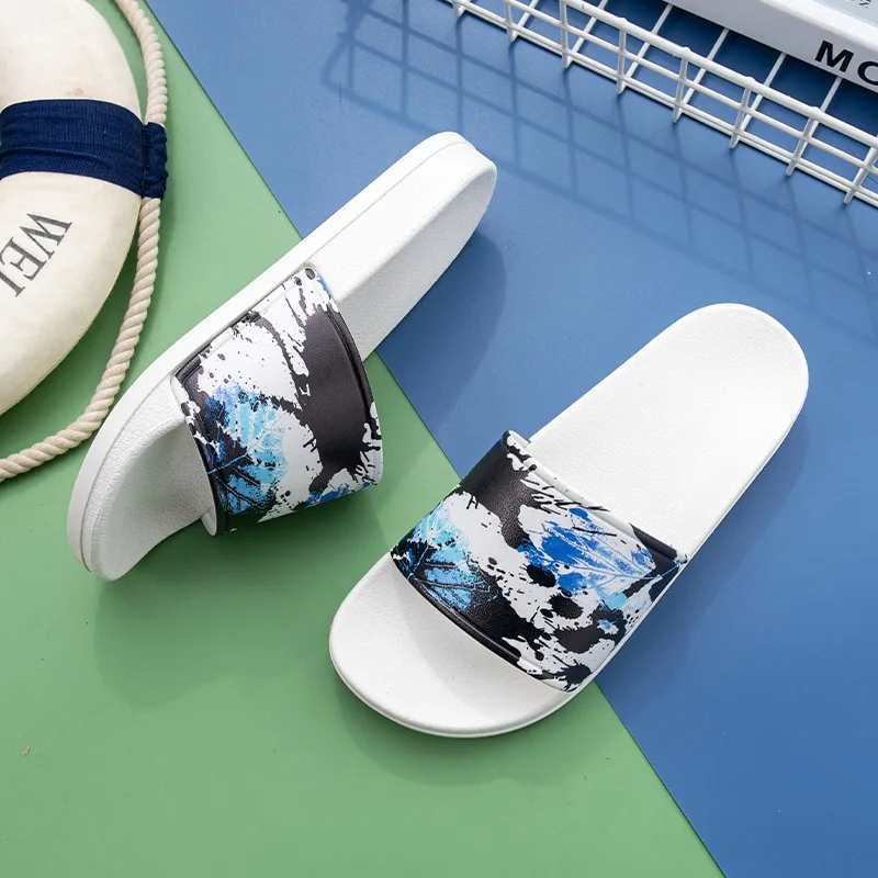 Summer Couple Sandals For Men And Women Wear Korean Style Home Bathing Fashion All-match Inkjet Slippers
Summer Couple Sandals For Men And Women Wear Korean Style Home Bathing Fashion All-match Inkjet Slippers
