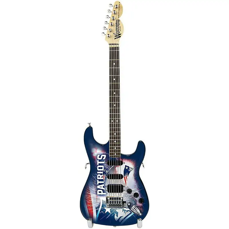 

Woodrow Mini Collectible Guitar, New England Patriots