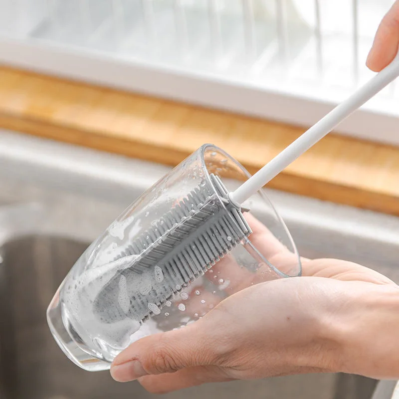 Long Handle Drink Wineglass Bottle Glass Cup Washing Cleaning Sponge Brushes Cleaner Silicone Cup Brush Kitchen Cleaning Tools
Long Handle Drink Wineglass Bottle Glass Cup Washing Cleaning Sponge Brushes Cleaner Silicone Cup Brush Kitchen Cleaning Tools