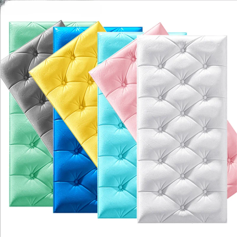 Anti-Collision Self-Adhesive Tatami Wall Headboard Soft 3d Wall Sticker Background Decor Bedroom Crash Back Cushion 60x30cm 4mm
Anti-Collision Self-Adhesive Tatami Wall Headboard Soft 3d Wall Sticker Background Decor Bedroom Crash Back Cushion 60x30cm 4mm